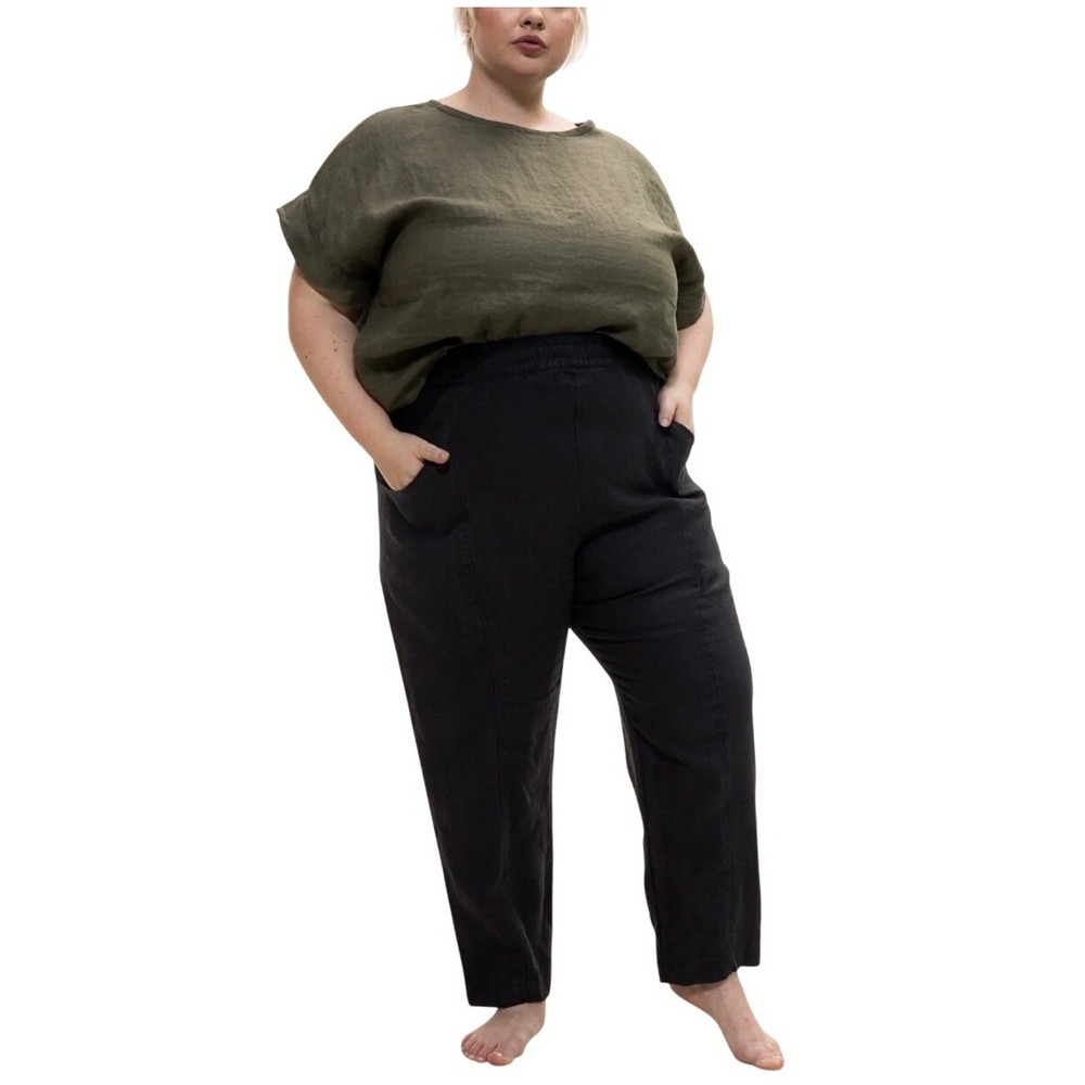 Elizabeth Suzann Clyde Work Pant Black Cotton Canvas Size 4S